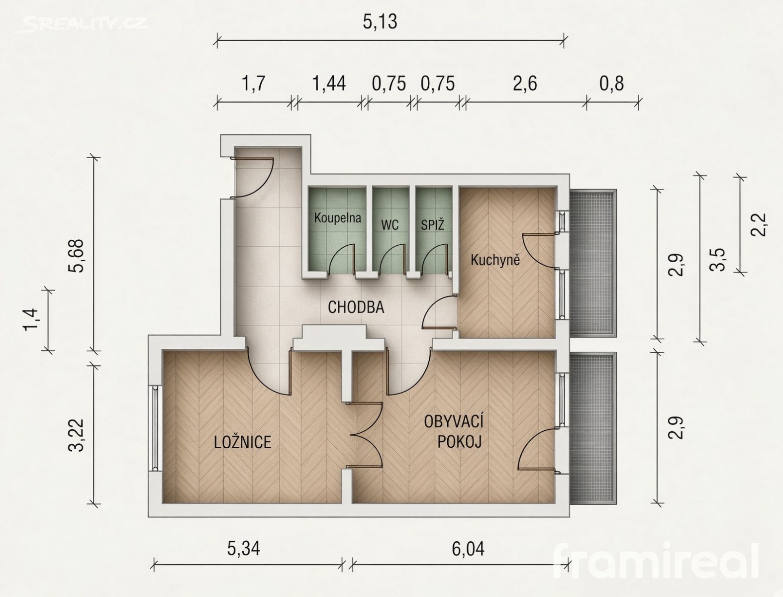 Prodej bytu 2+1 70 m², Brno – náhled fotky 14