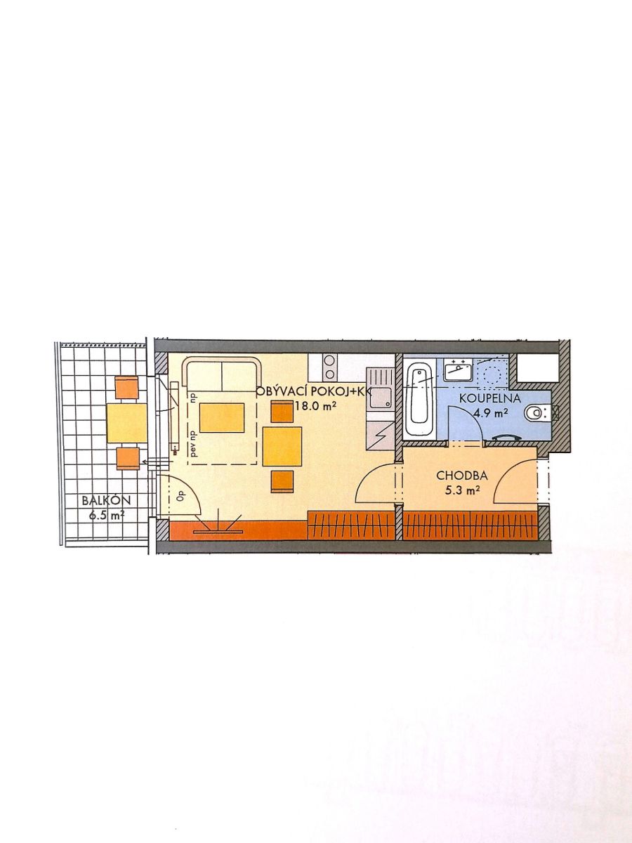 Prodej bytu 1+kk 35 m², Praha – náhled fotky 5