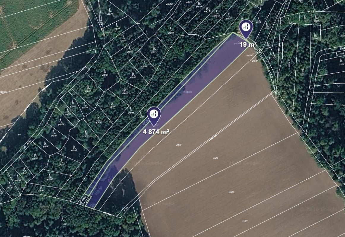 Prodej pozemku 4.893 m²