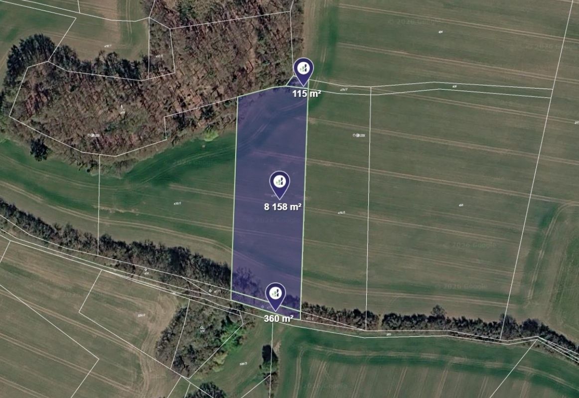 Prodej pozemku 8.633 m²