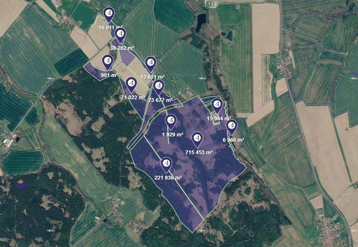 Prodej pozemku 17.535 m²