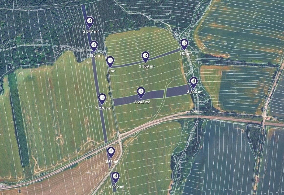 Prodej pozemku 2.539 m²