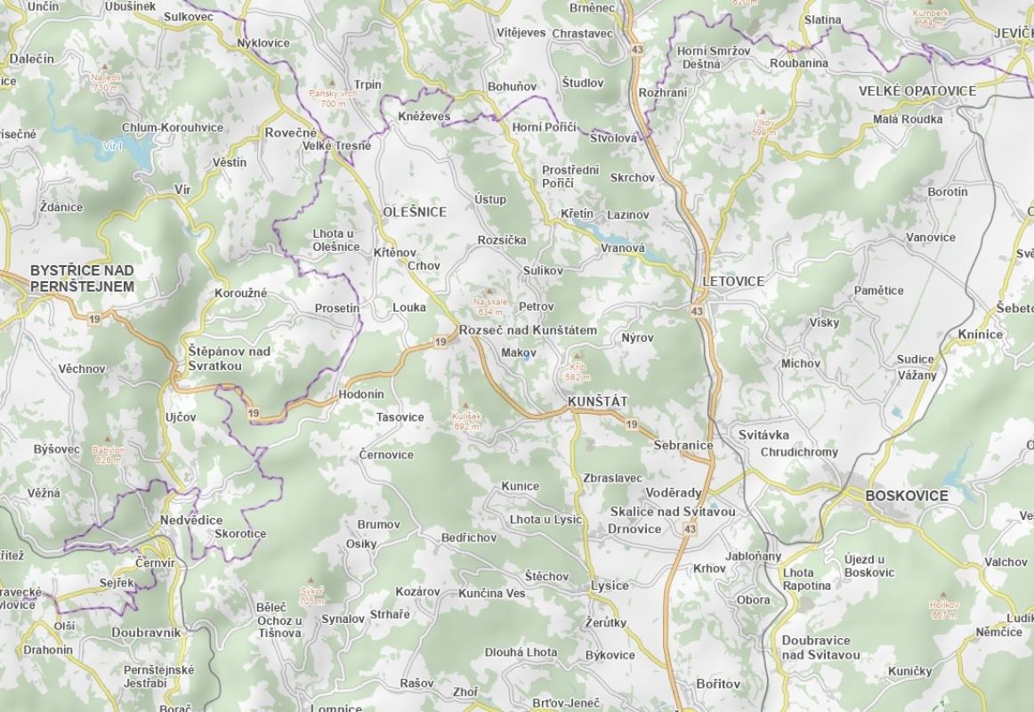 Prodej pozemku, Kunštát – náhled fotky 3