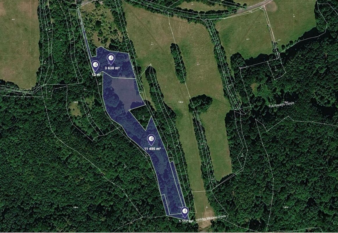 Prodej pozemku 3.661 m²