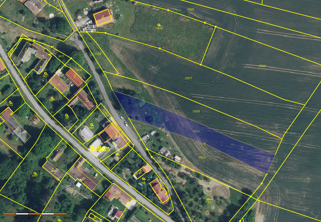 Prodej pozemku 1.900 m²