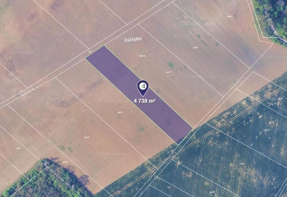 Prodej pozemku 4.738 m²