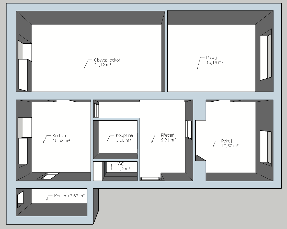 Pronájem bytu 3+1 75 m² — photo 4
