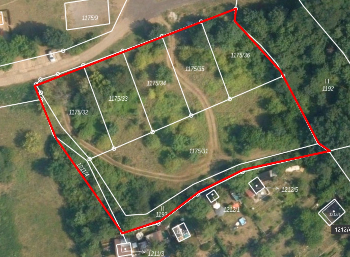 Prodej pozemku 860 m²