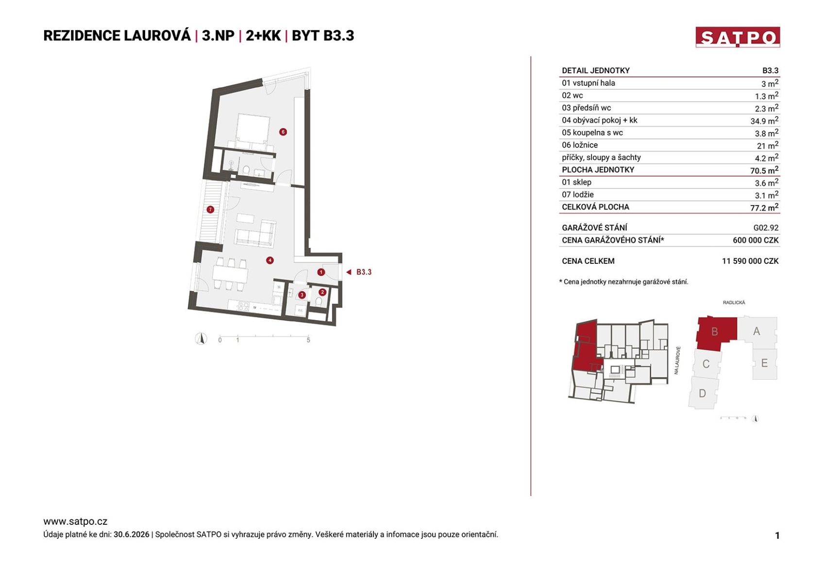 Prodej bytu 2+kk 77 m², Praha – náhled fotky 17