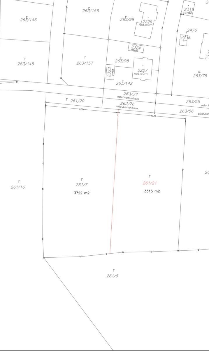 Prodej pozemku 3.315 m²
