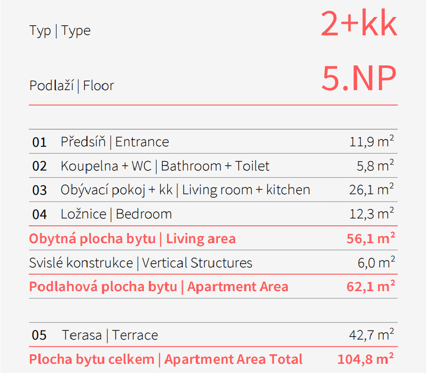Pronájem bytu 2+kk 56 m² — photo 5