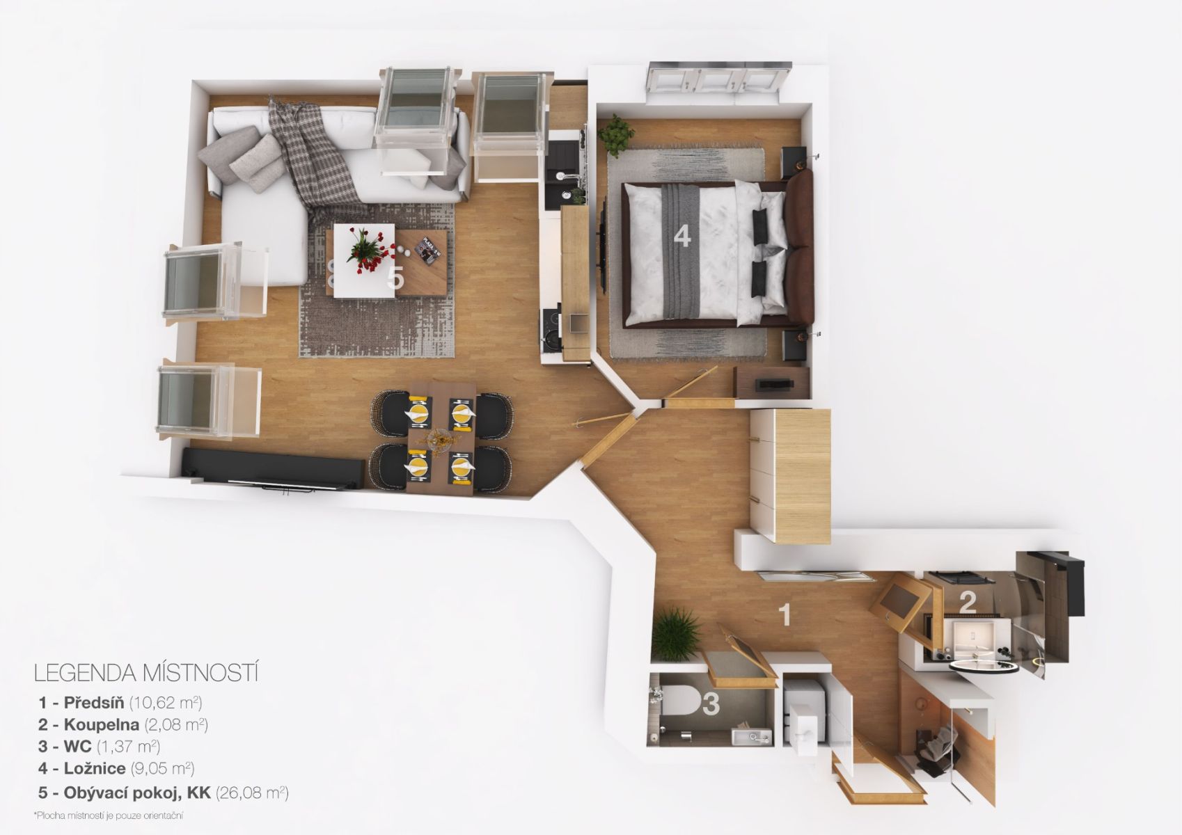 Prodej bytu 2+kk 51 m² — photo 2