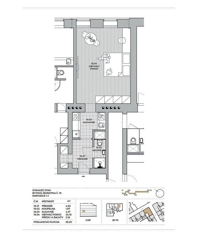 Pronájem bytu 1+1 38 m² — photo 5