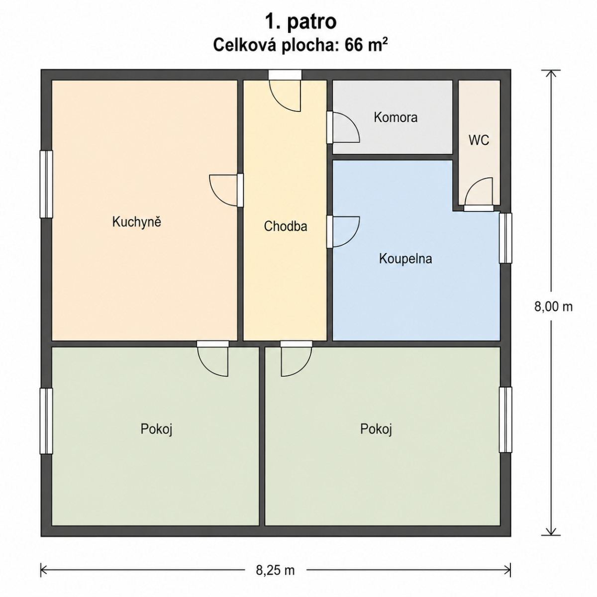 Prodej bytu 2+1 66 m²