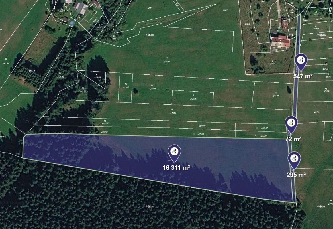 Prodej pozemku 2.825 m²