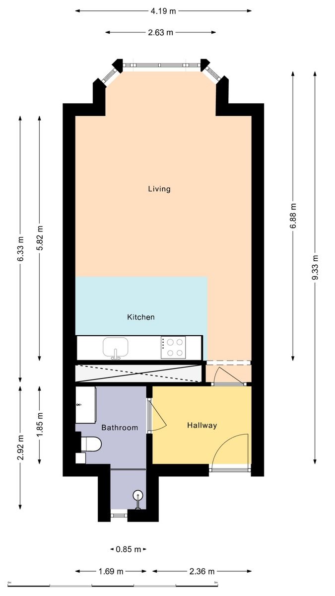 Pronájem bytu 1+kk 35 m² — photo 4