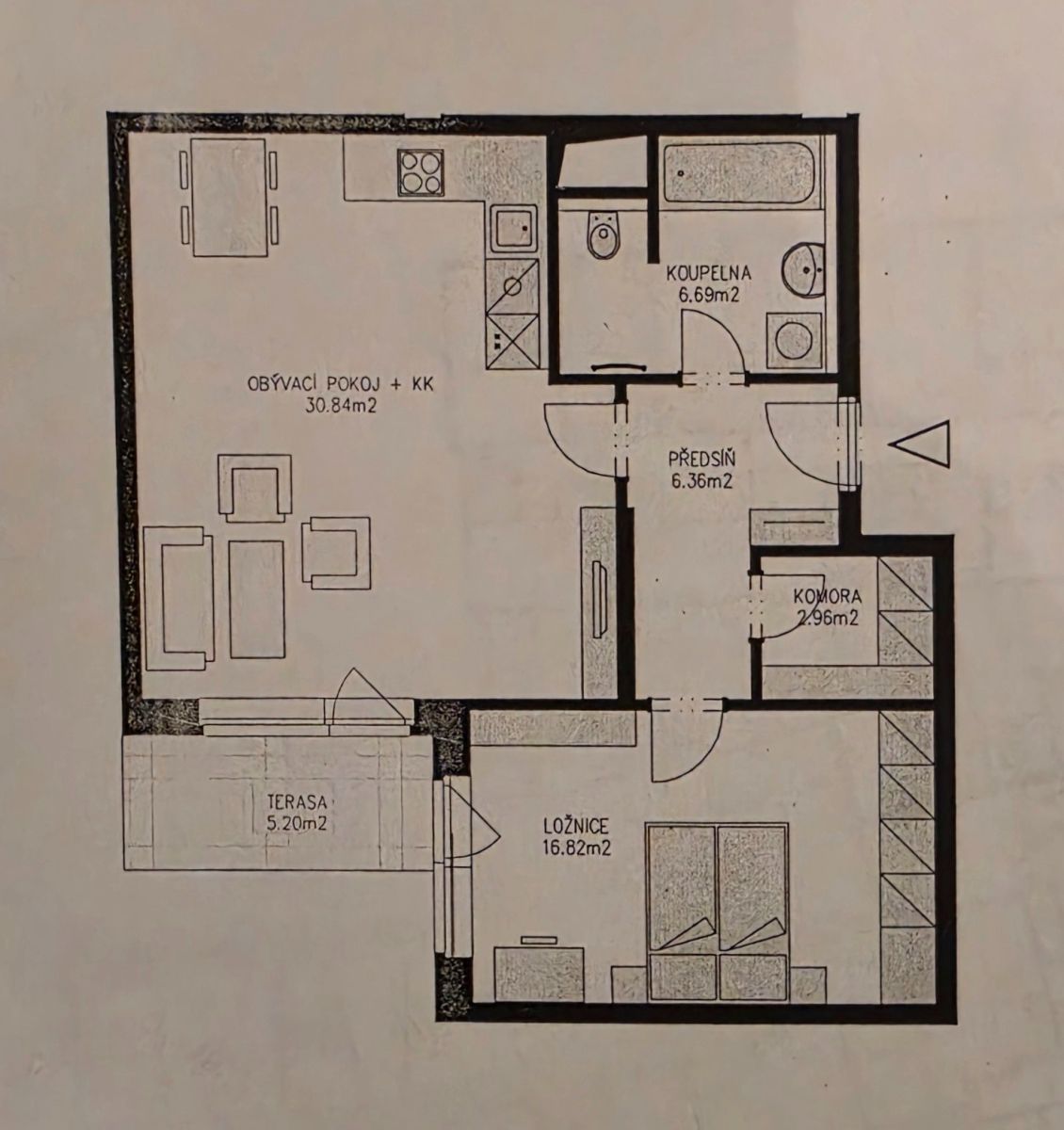 Pronájem bytu 2+kk 63 m² — photo 2