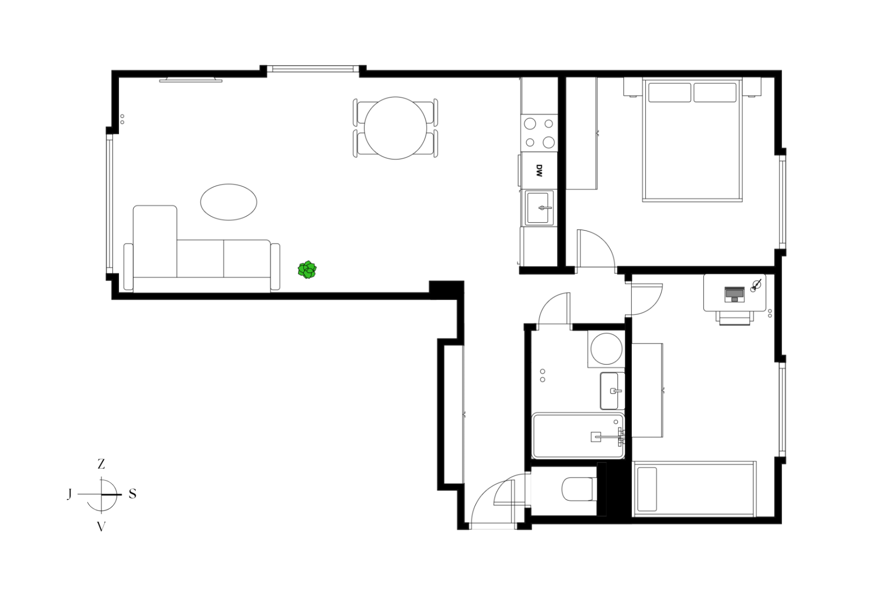 Prodej bytu 3+kk 55 m² — photo 3
