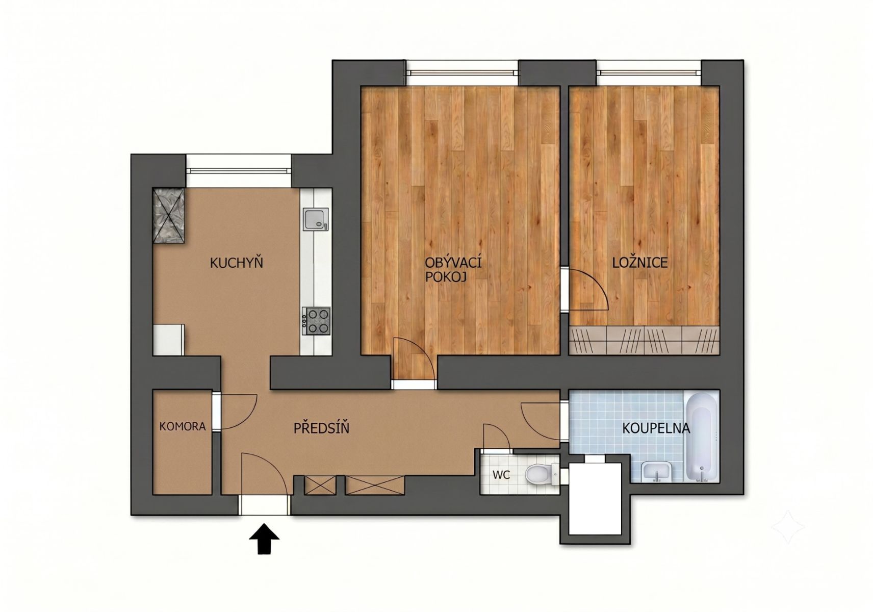 Prodej bytu 2+1 72 m² — photo 4