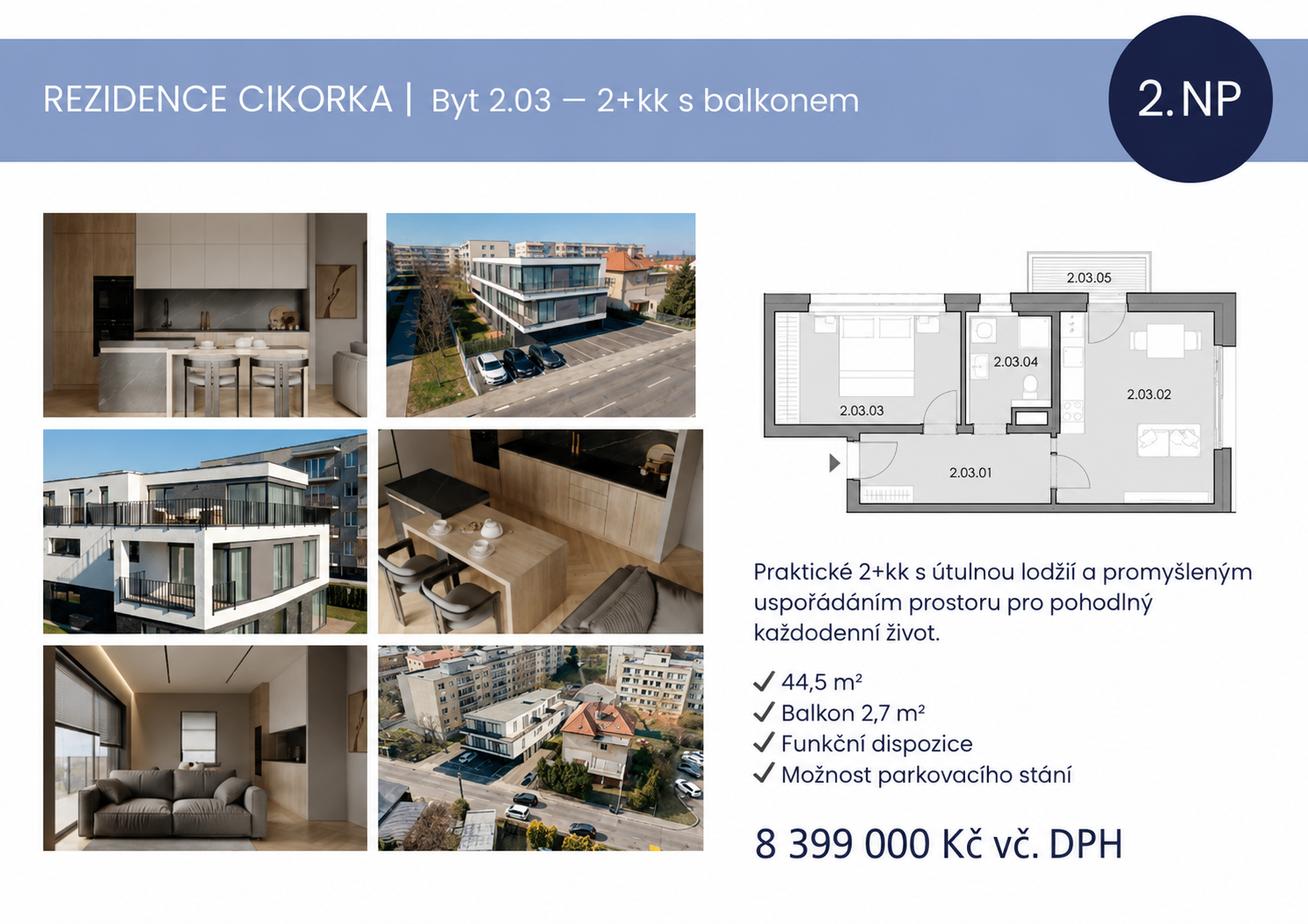 Prodej bytu 2+kk 45 m² — photo 2