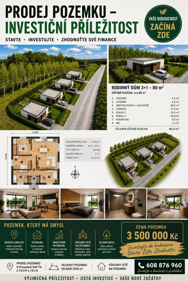 Prodej pozemku 2.300 m²