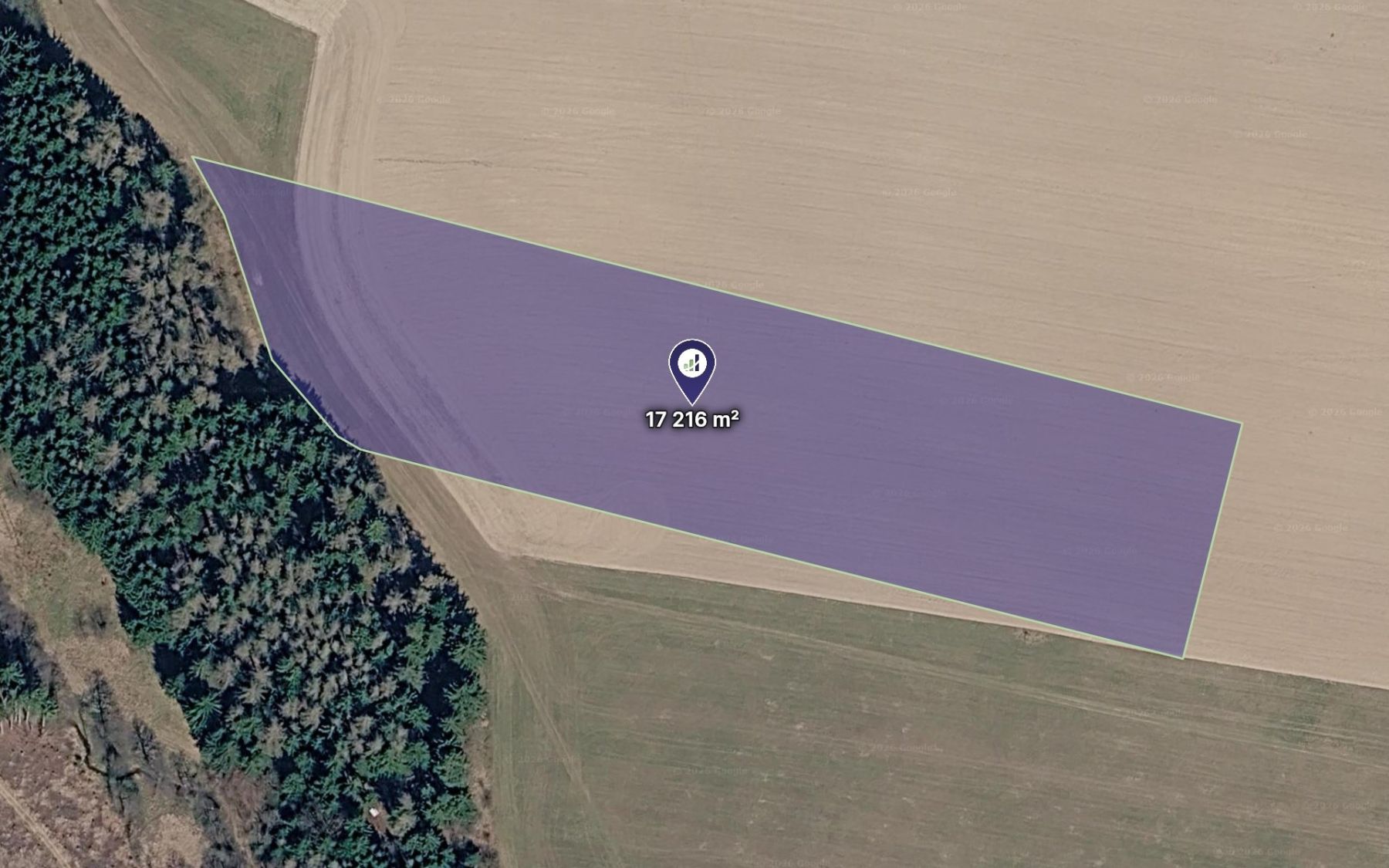 Prodej pozemku 3.443 m²