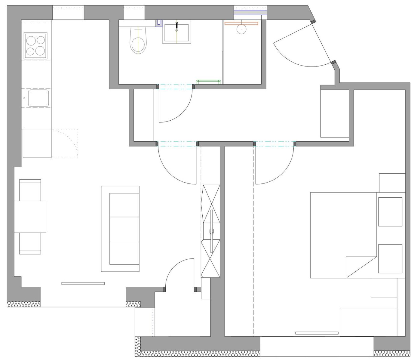 Pronájem bytu 2+kk 50 m², Praha – náhled fotky 9