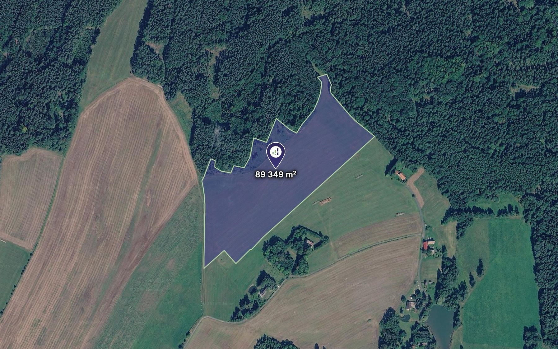 Prodej pozemku 89.349 m²