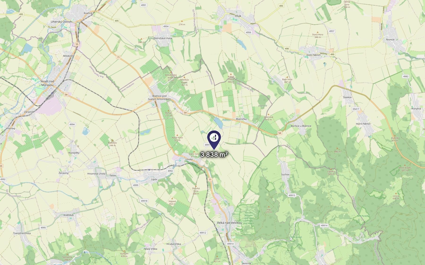 Prodej pozemku 3.838 m² — photo 3