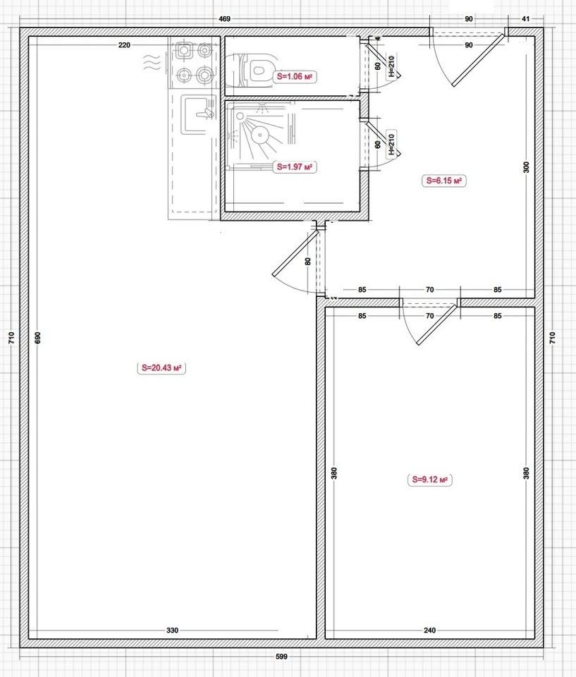 Prodej bytu 2+kk 40 m² — photo 2