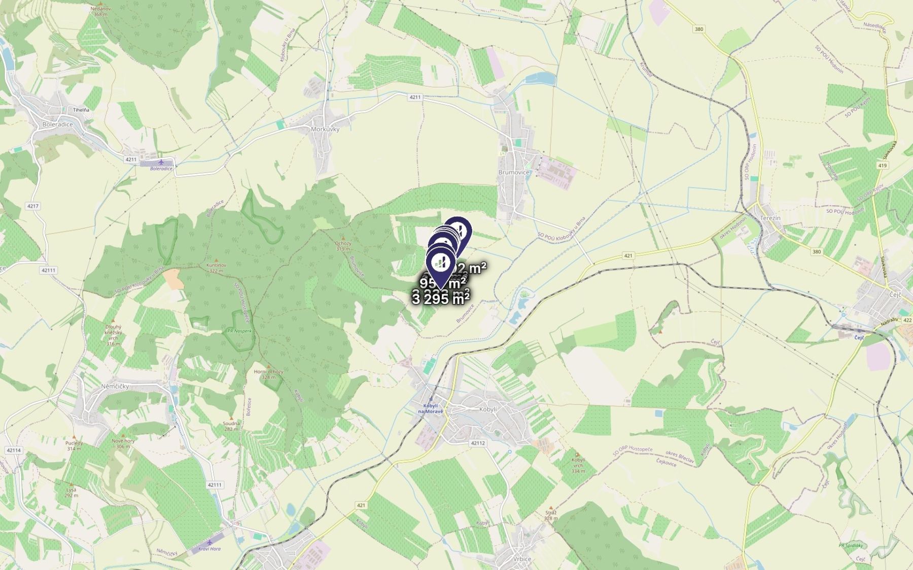 Prodej pozemku, Brumovice – náhled fotky 3