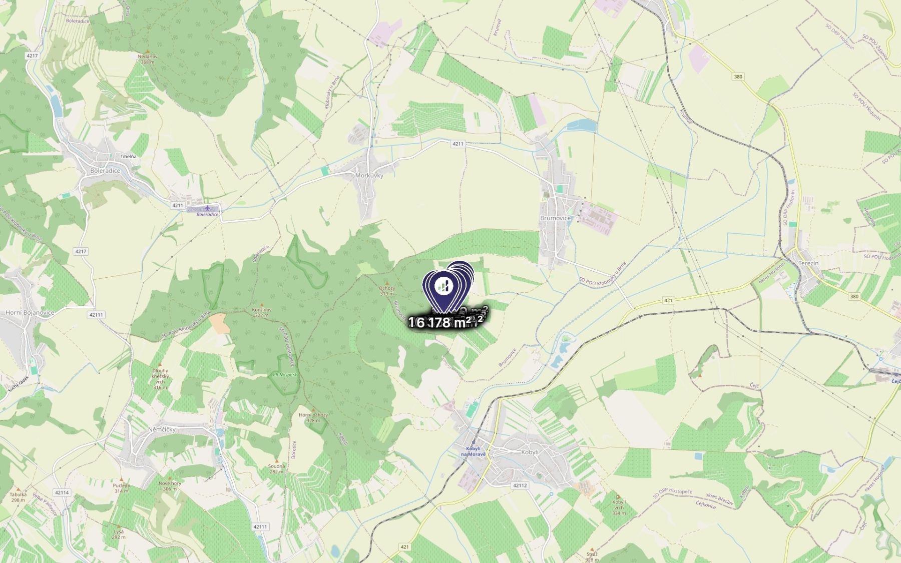 Prodej pozemku, Brumovice – náhled fotky 3