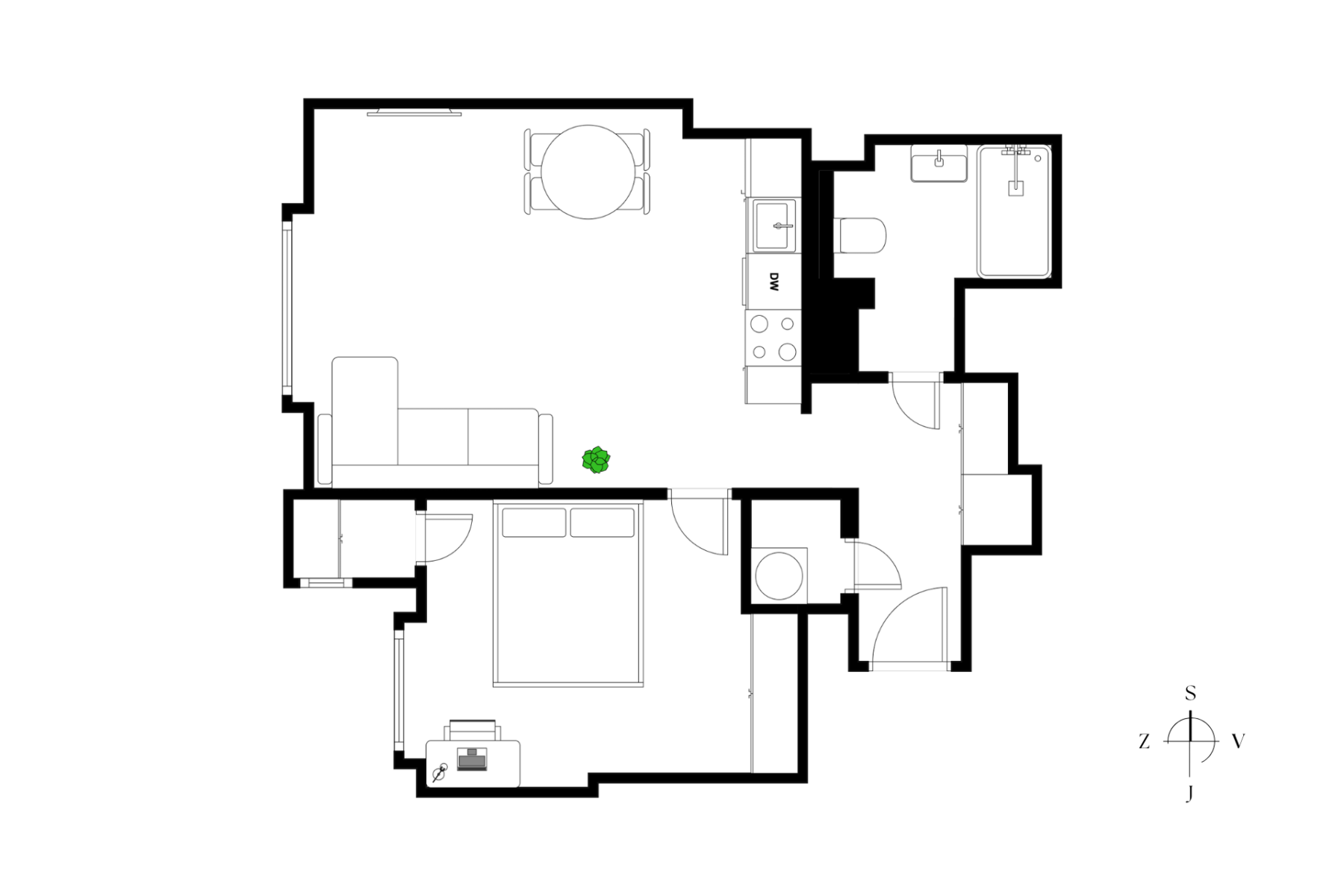 Prodej bytu 2+kk 47 m², Praha – náhled fotky 3