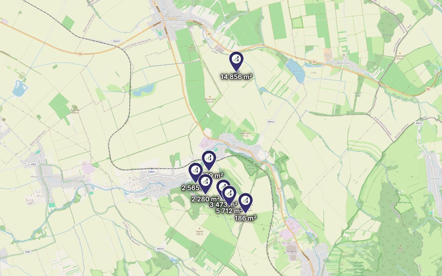 Prodej pozemku, Louka – náhled fotky 8
