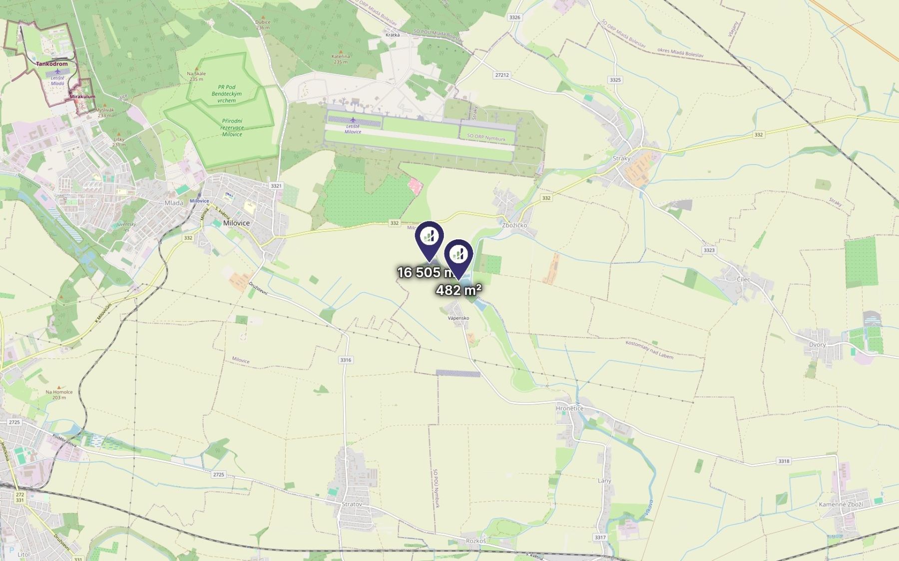Prodej pozemku, Kostomlaty nad Labem – náhled fotky 3