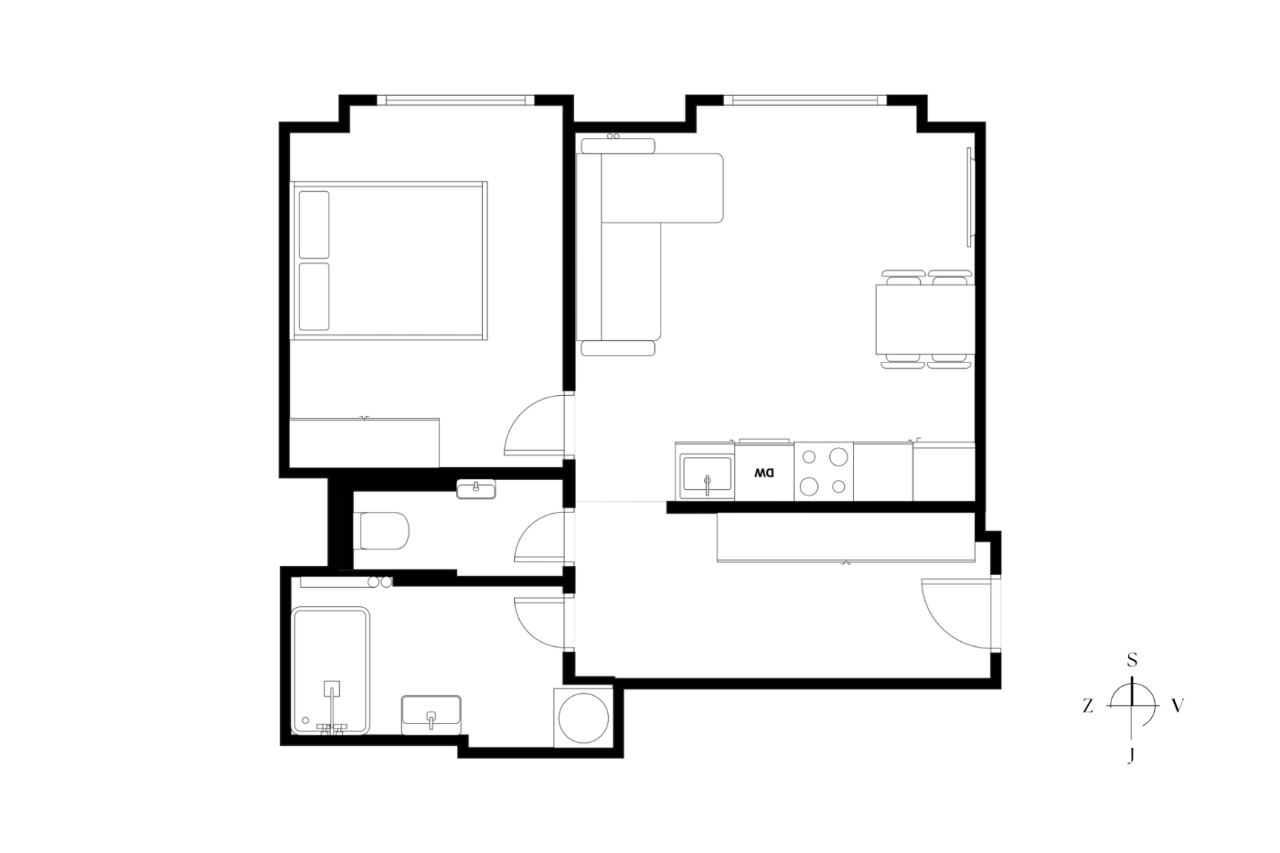 Prodej bytu 2+kk 41 m², Praha – náhled fotky 3