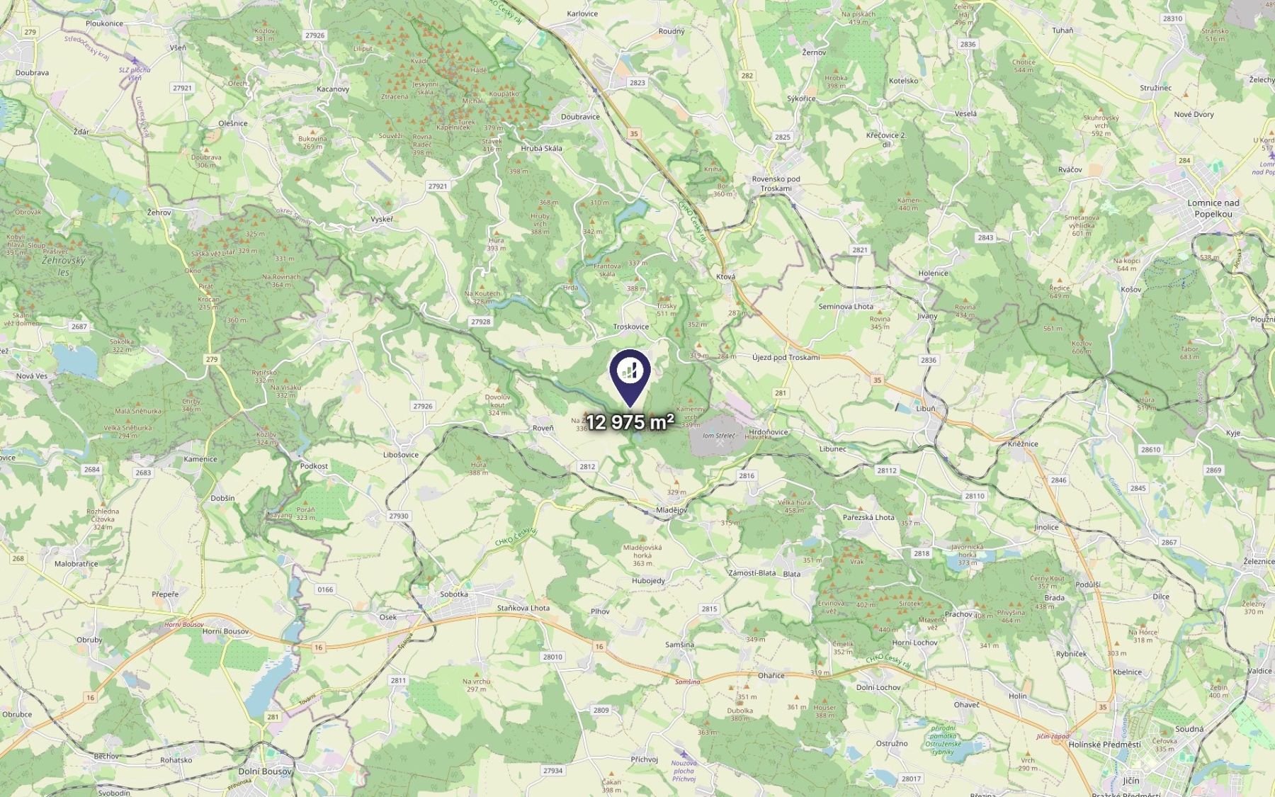 Prodej pozemku, Troskovice – náhled fotky 3