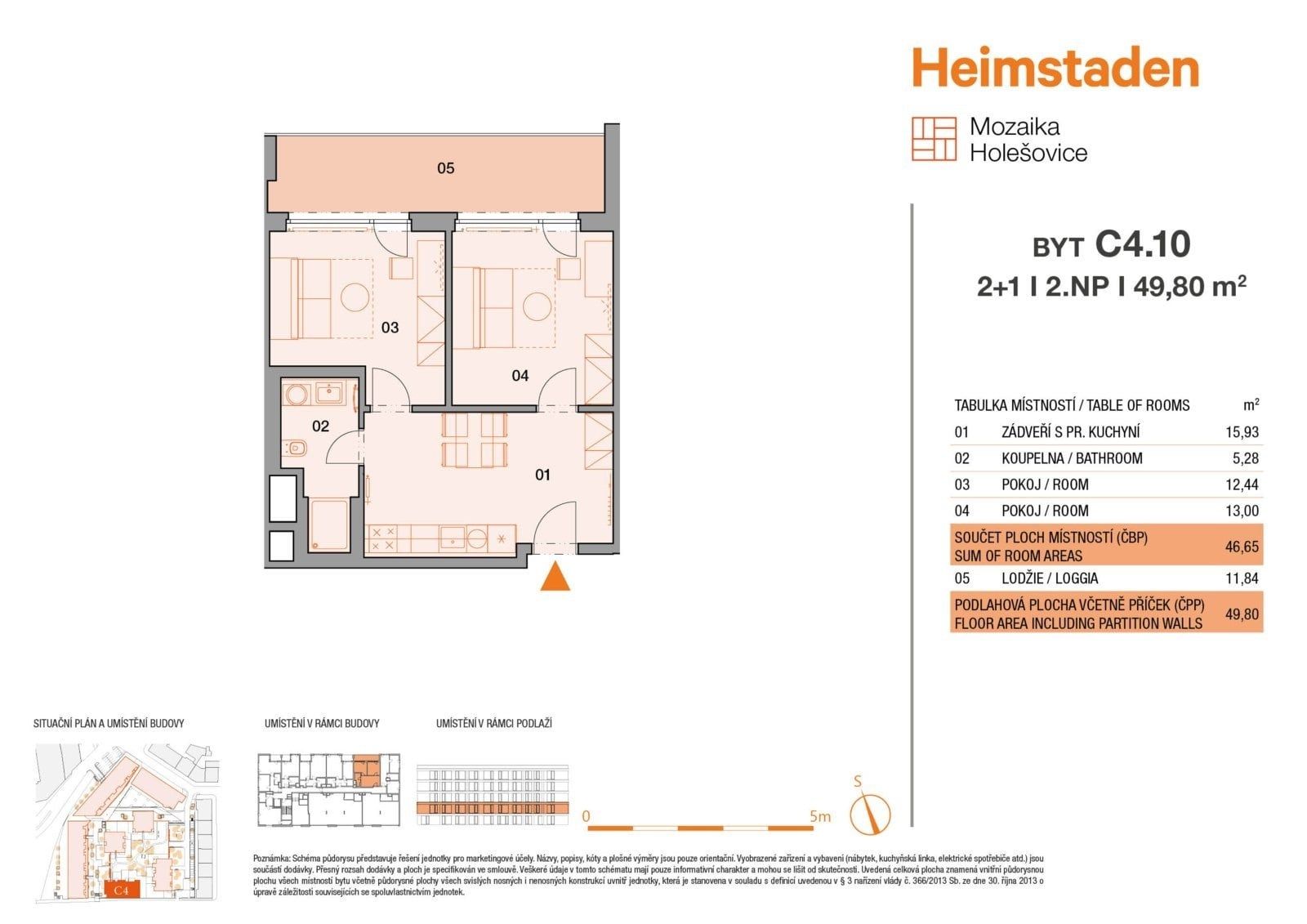 Pronájem bytu 2+1, 52 m² (14 z 18)