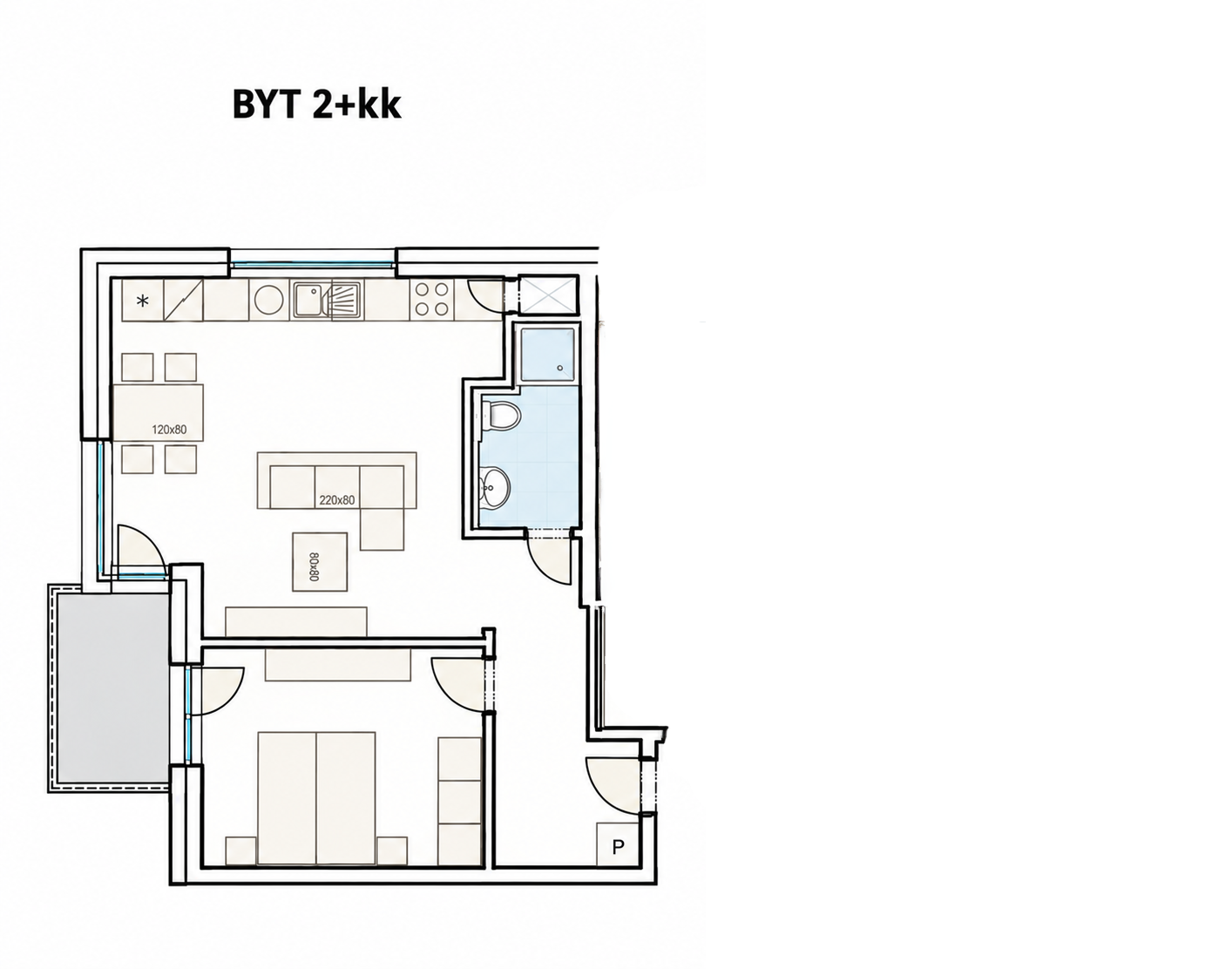 Pronájem bytu 2+kk 56 m², Havlíčkův Brod – náhled fotky 20