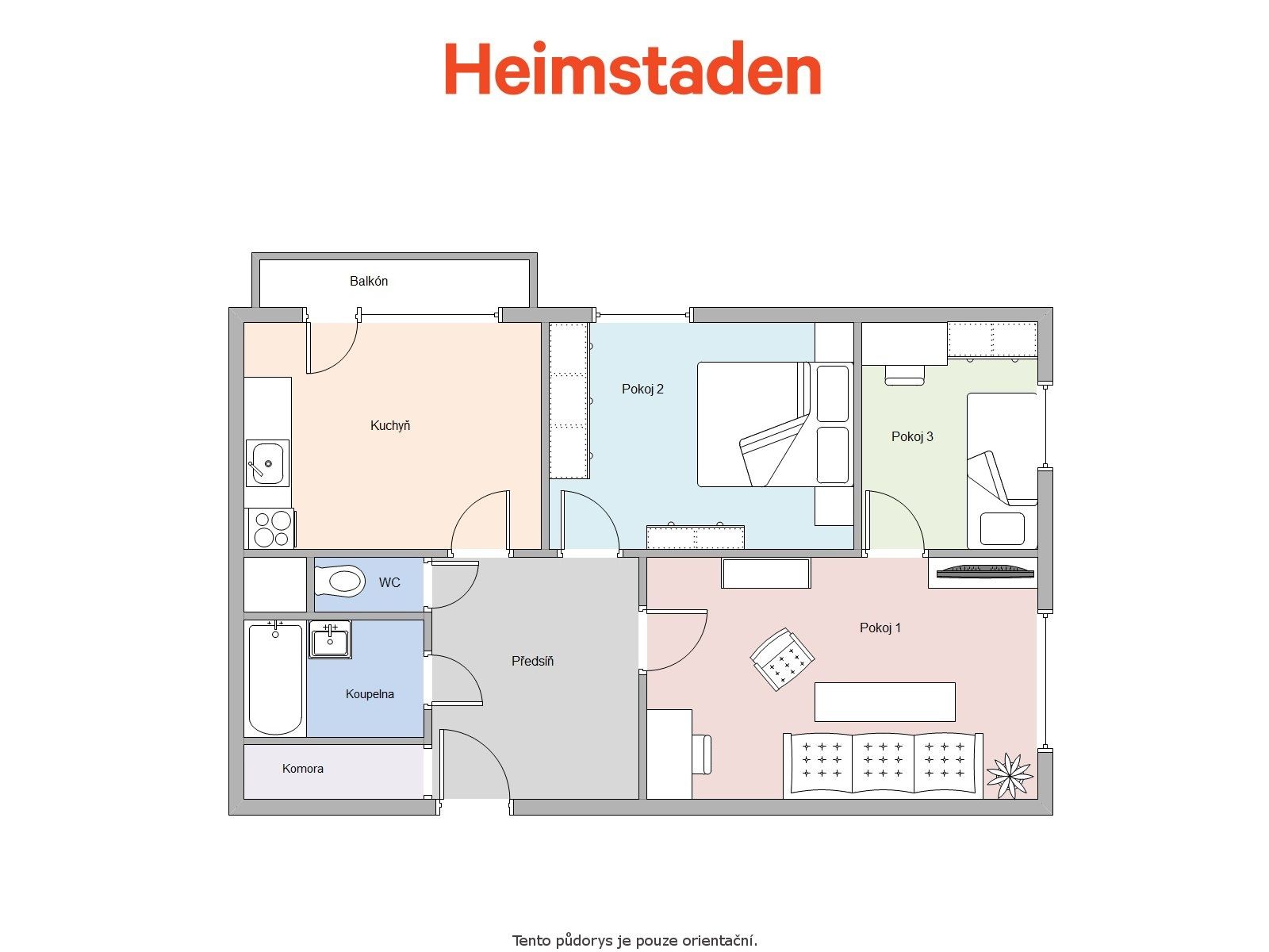 Pronájem bytu 3+1 67 m², Orlová – náhled fotky 16