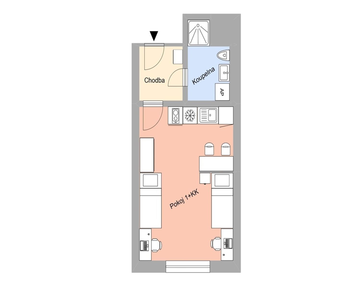 Pronájem bytu 1+kk 28 m², Plzeň – náhled fotky 9