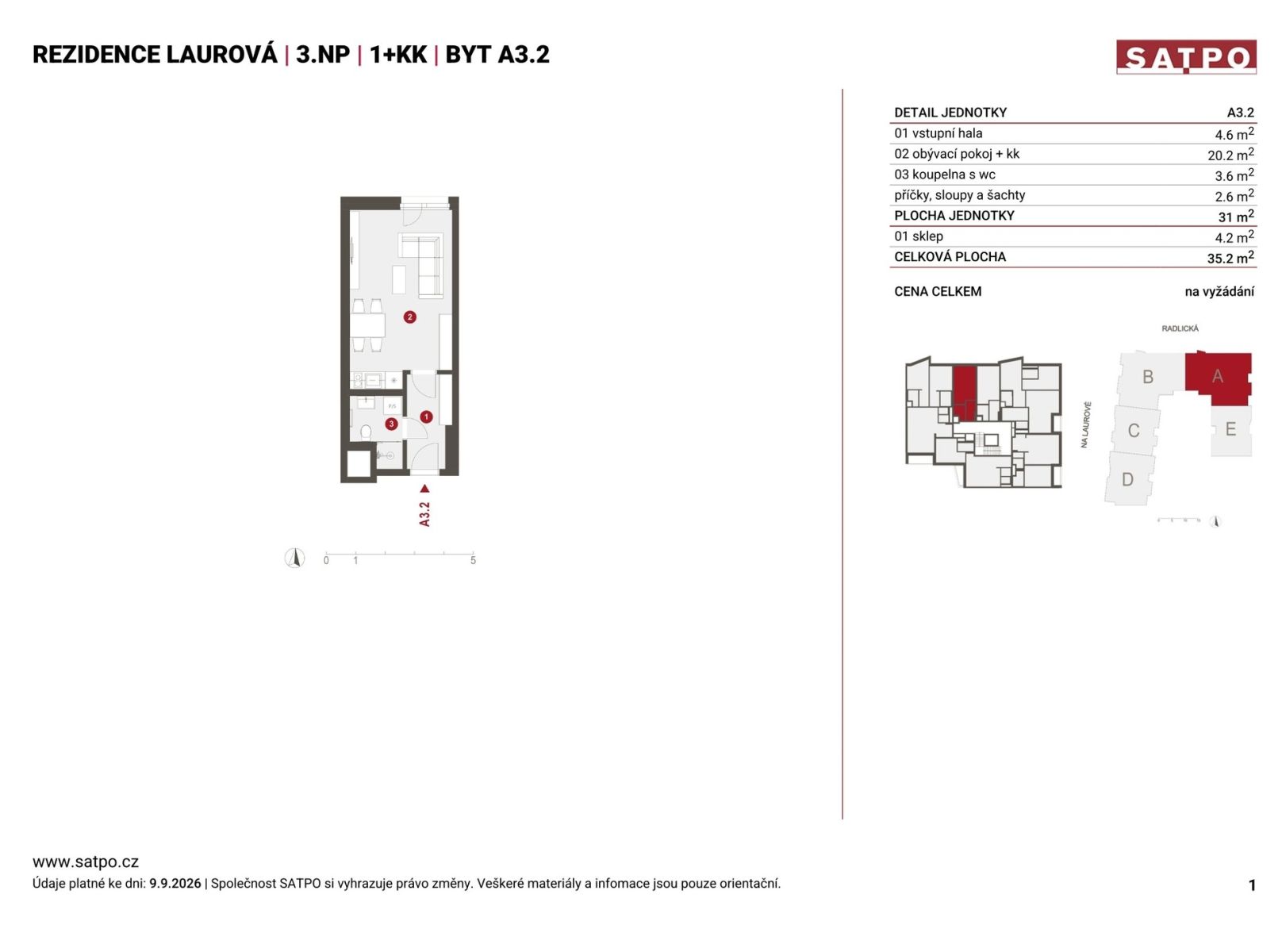 Prodej bytu 1+kk 31 m², Praha – náhled fotky 7