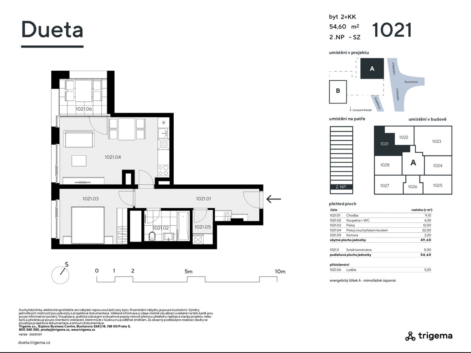 Prodej bytu 2+kk 54 m², Praha – náhled fotky 3
