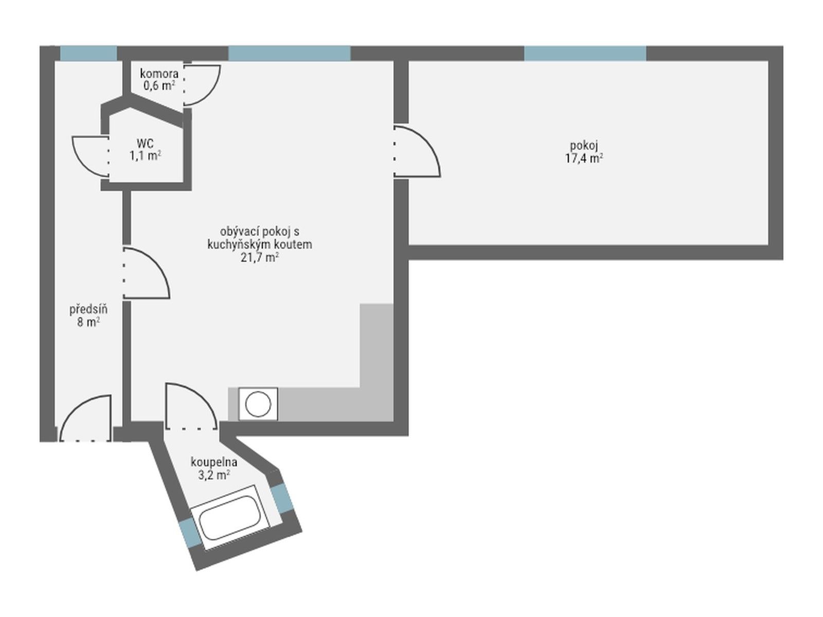 Prodej bytu 2+kk 52 m², Praha – náhled fotky 12
