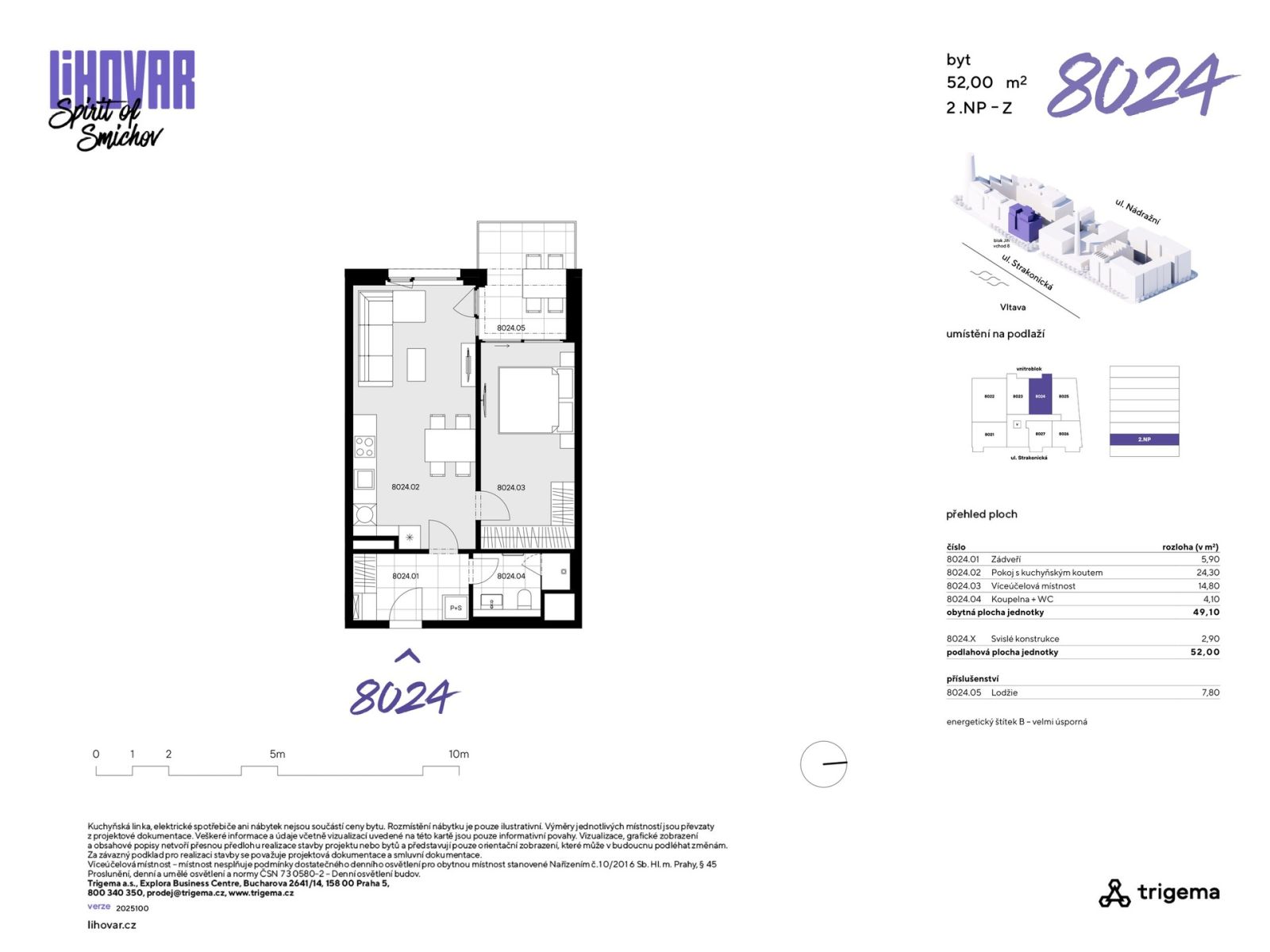 Prodej bytu 2+kk 49 m², Praha – náhled fotky 3