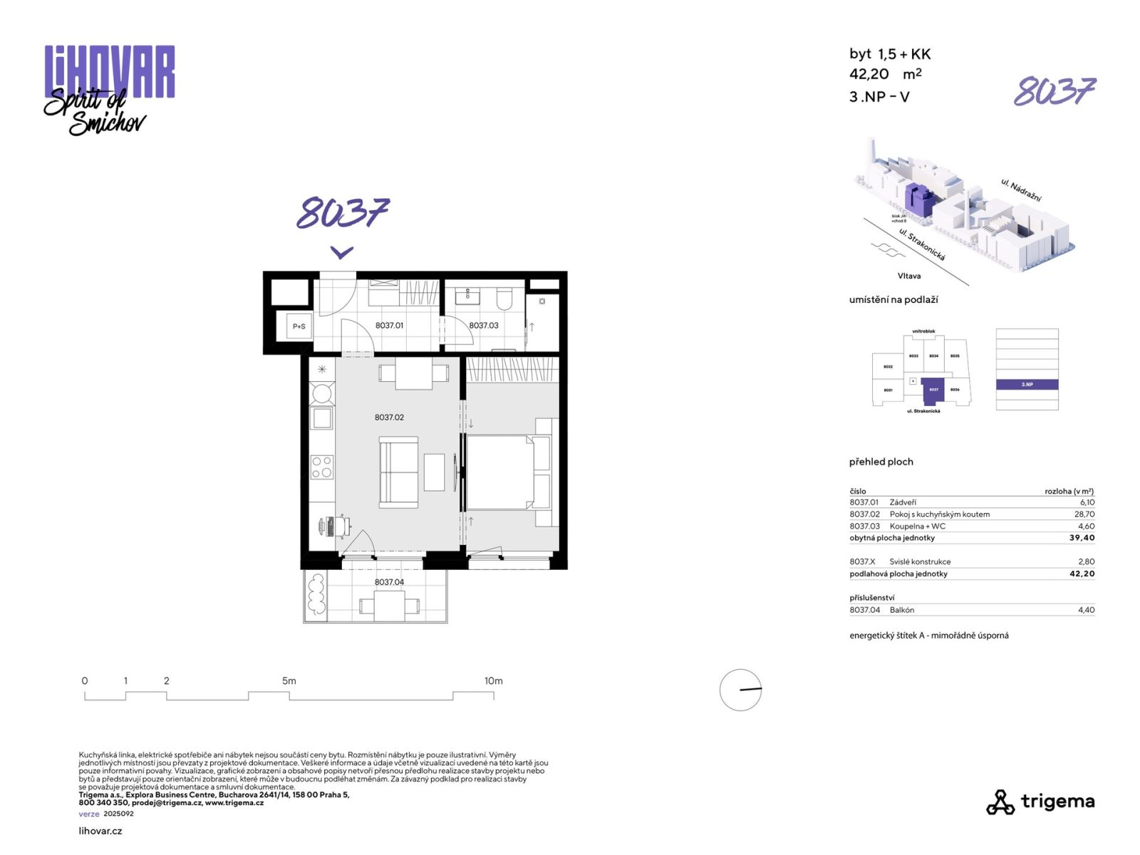 Prodej bytu 1+kk 39 m², Praha – náhled fotky 3