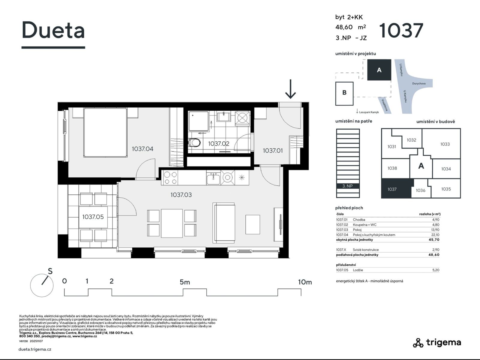 Prodej bytu 2+kk 46 m², Praha – náhled fotky 3