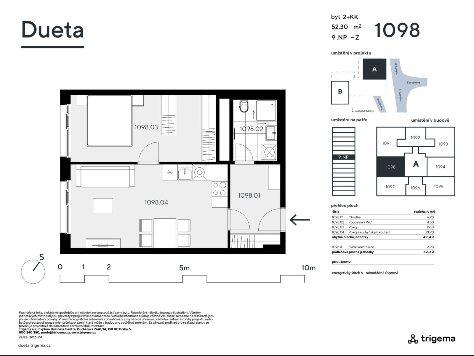 Prodej bytu 2+kk 49 m², Praha – náhled fotky 3