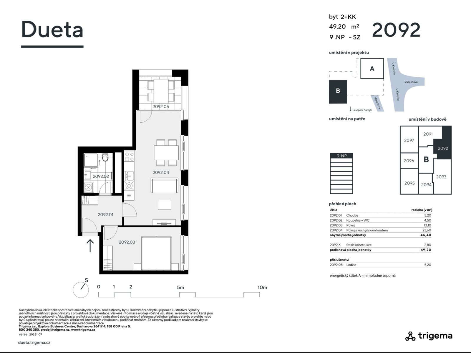 Prodej bytu 2+kk 46 m², Praha – náhled fotky 3