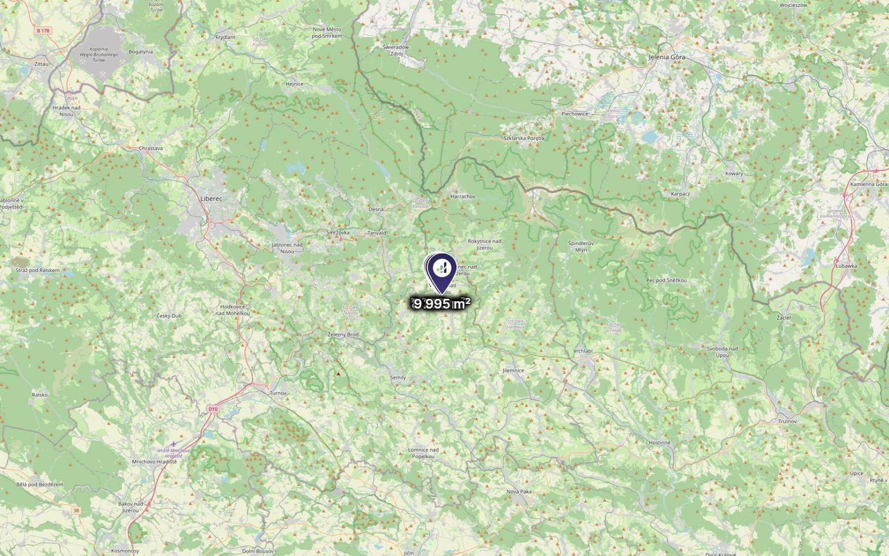 Prodej pozemku, Vysoké nad Jizerou – náhled fotky 3